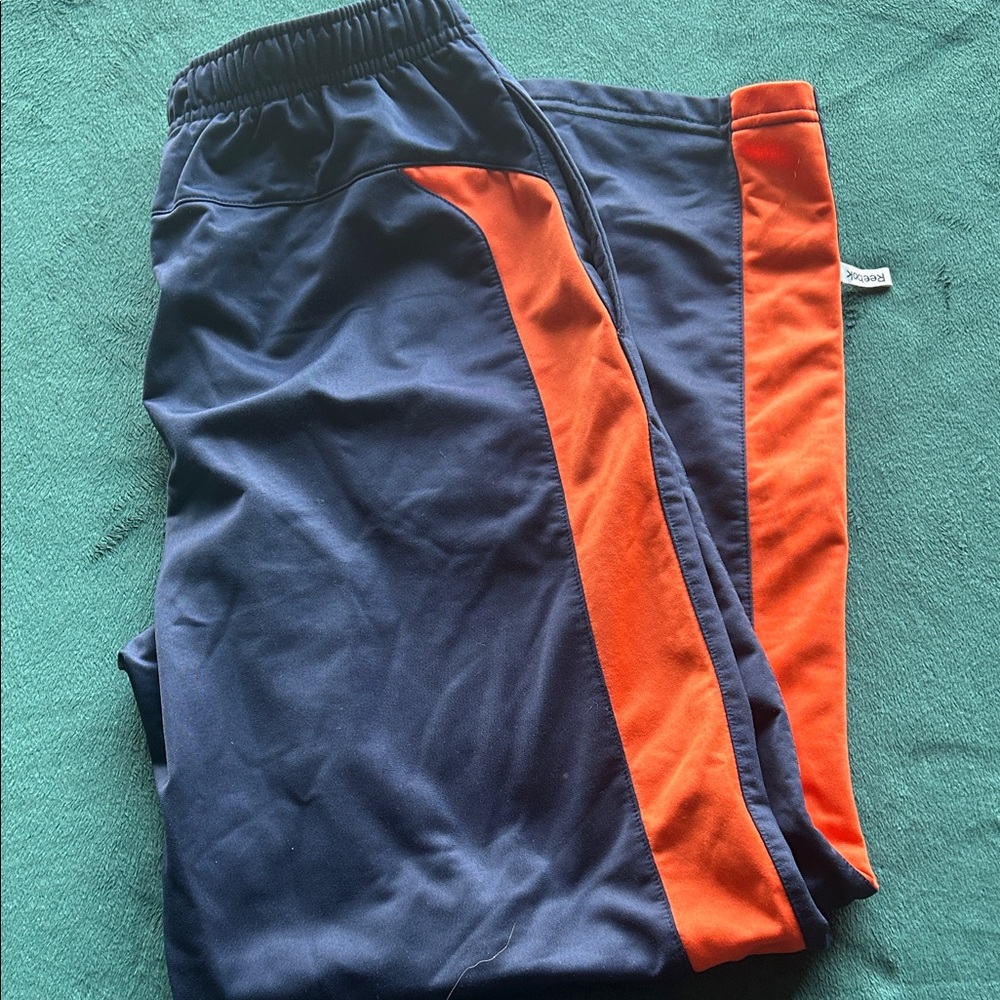 Reebok Chicago Bears Kids Navy and Orange Sweatpants Joggers XL 18-20